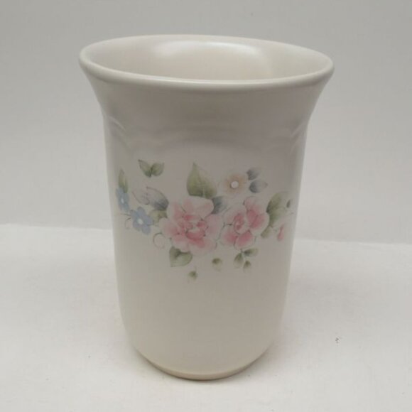 Pfaltzgraff China TEA ROSE 6 3/4 Inch High Utensil Holder or Kitchen Crock - Picture 1 of 4